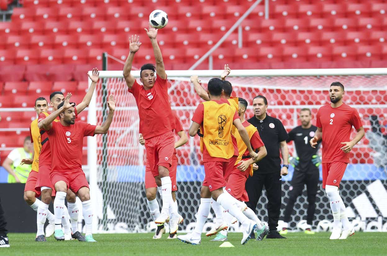 تدريبات منتخب تونس في مونديال روسيا