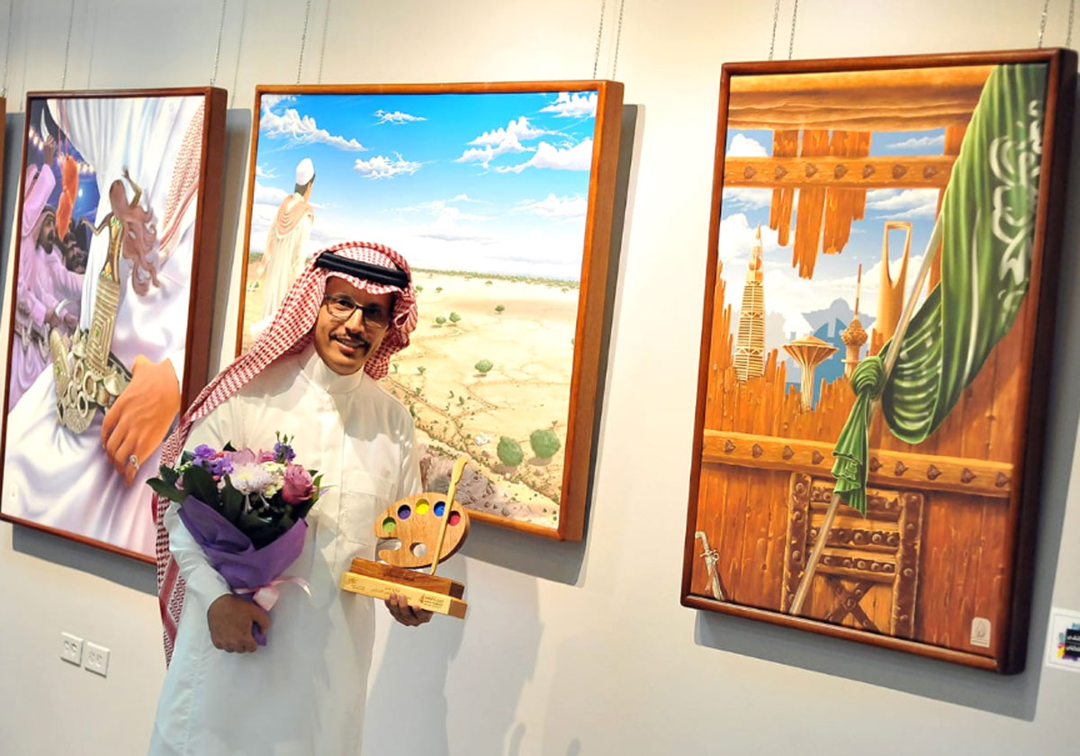 لوحات تدعو الإنسان للتفاؤل والأمل لمواجه العالم بكل تناقضاته