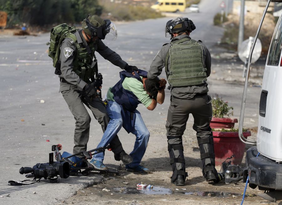 اعتقال الصحفيين في فلسطين