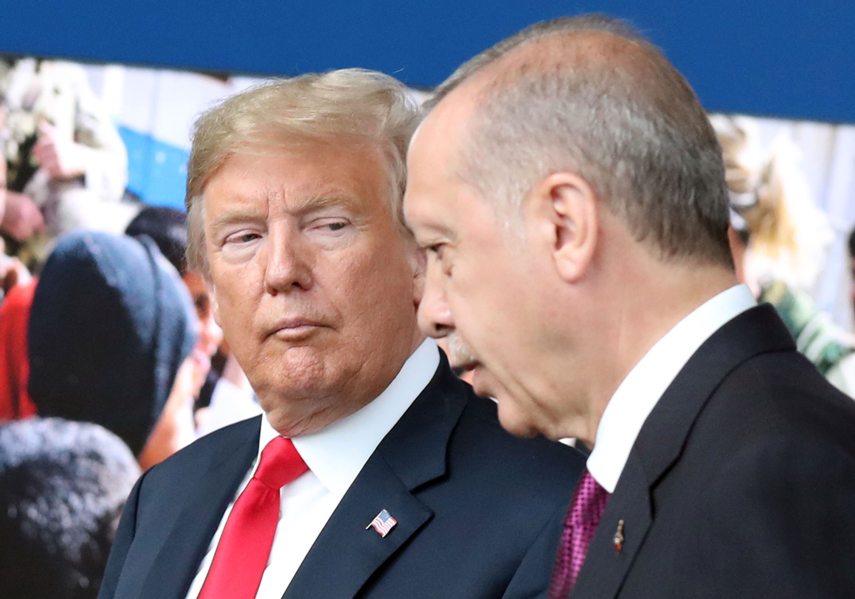 الرئيسان التركي رجب طيب اردوغان والأميركي دونالد ترامب