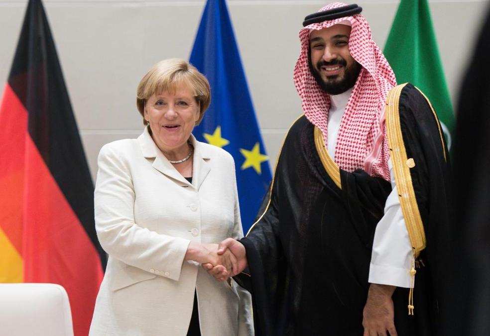 محمد بن سلمان وأنغيلا ميركل