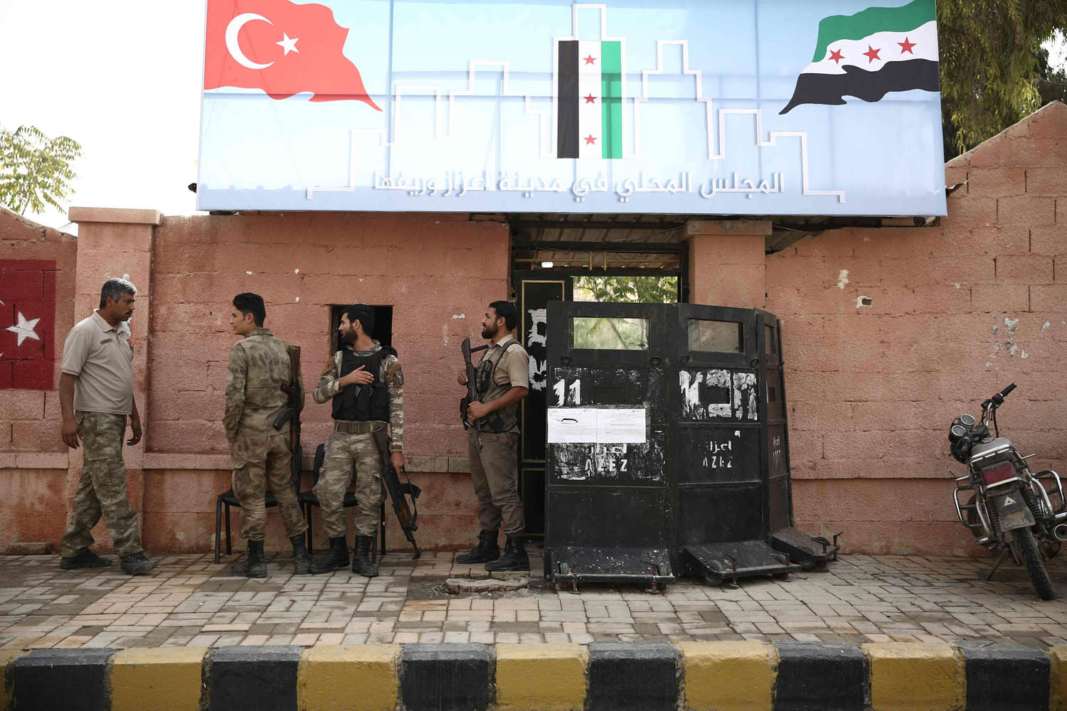 شرطة محلية في مدينة اعزاز تدعمها تركيا