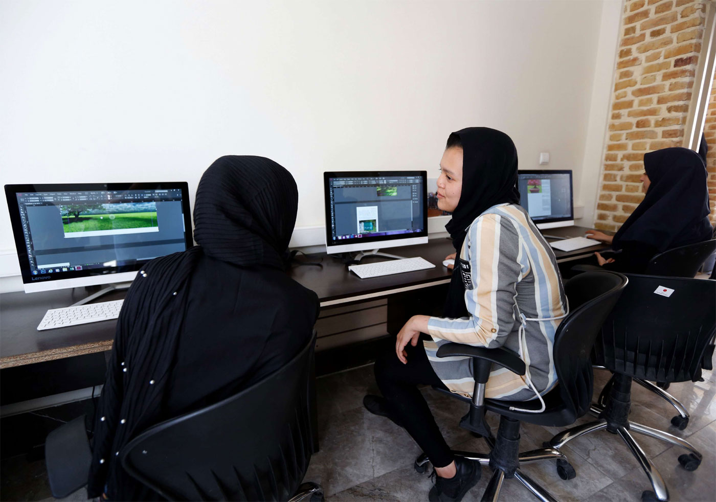Students at the ILIA charity complex 
