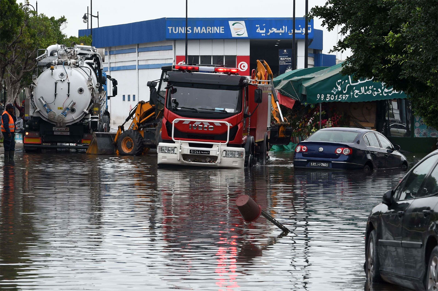 Flash floods in Tunis