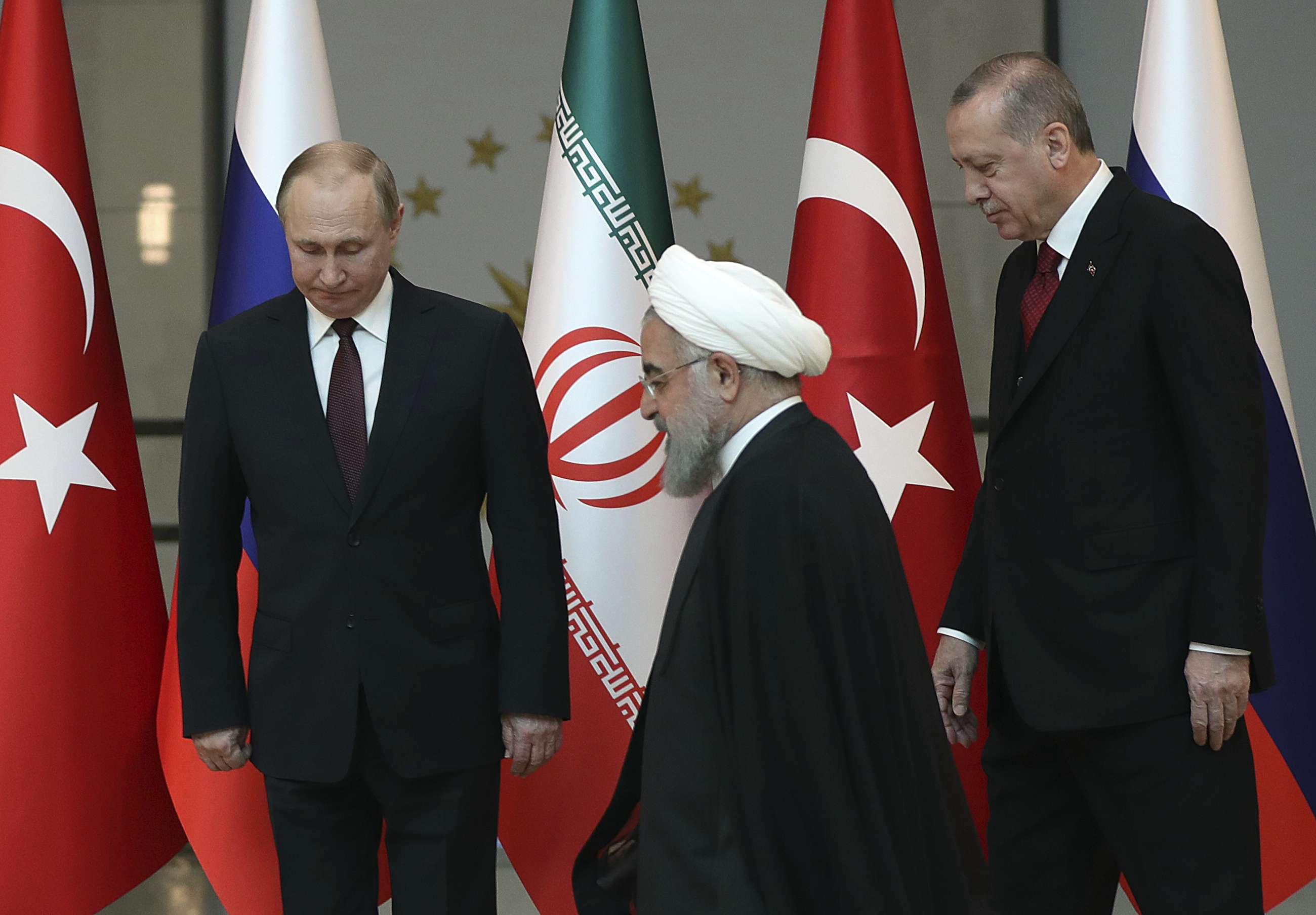 بوتين روحاني أردوغان