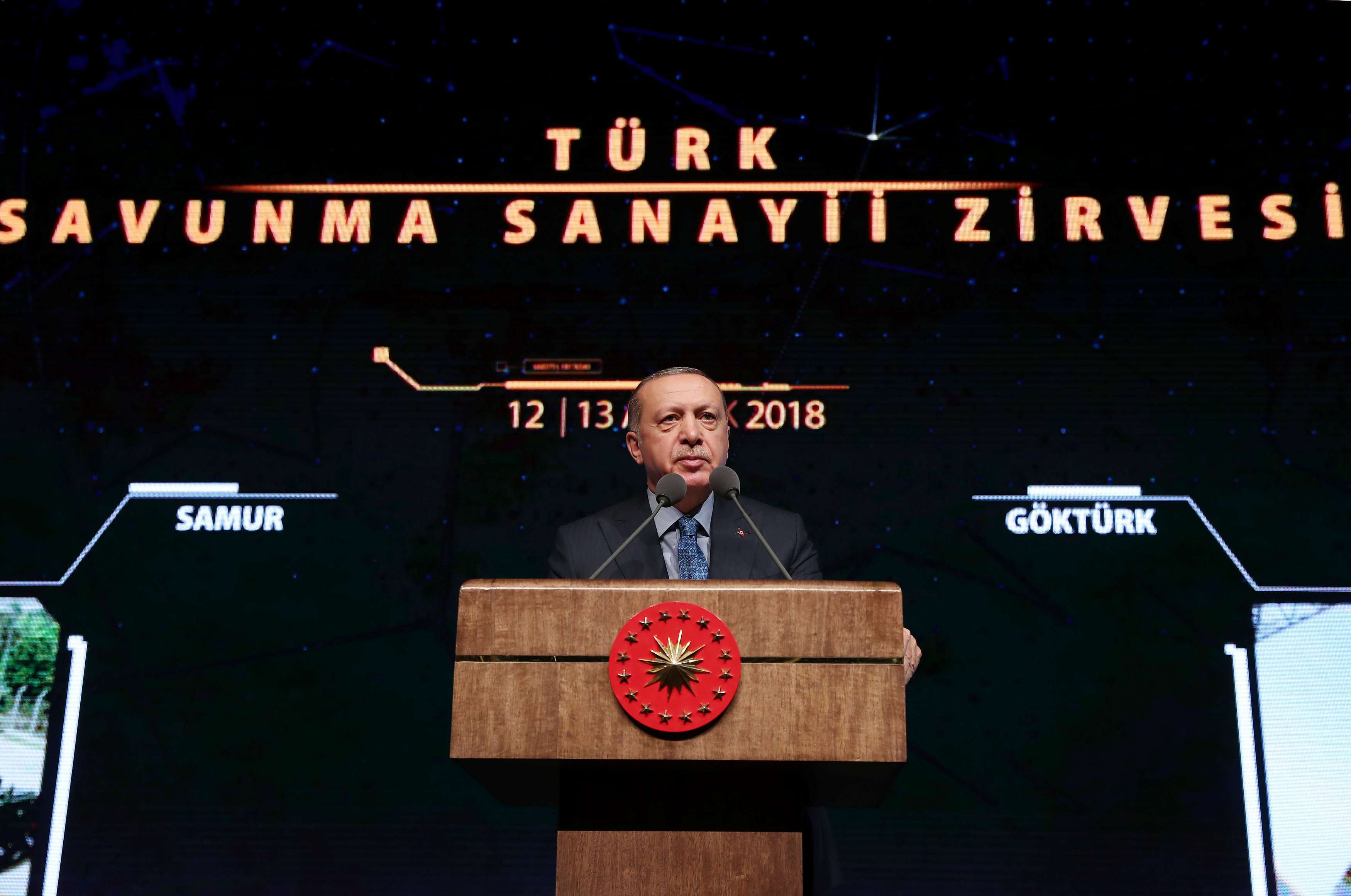 Erdogan claimed Turkey was not being protected from terrorists but "terrorists were being protected" from possible action by Turkey
