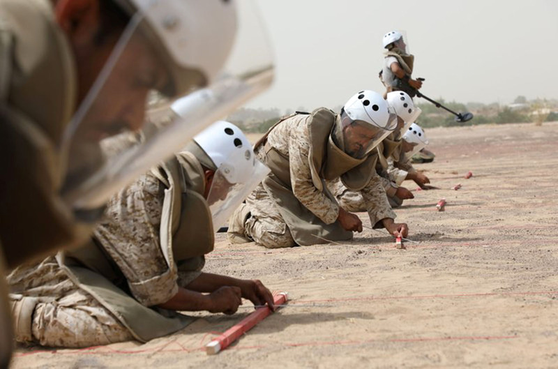 مجهودة مكثفة لازالة الالغام