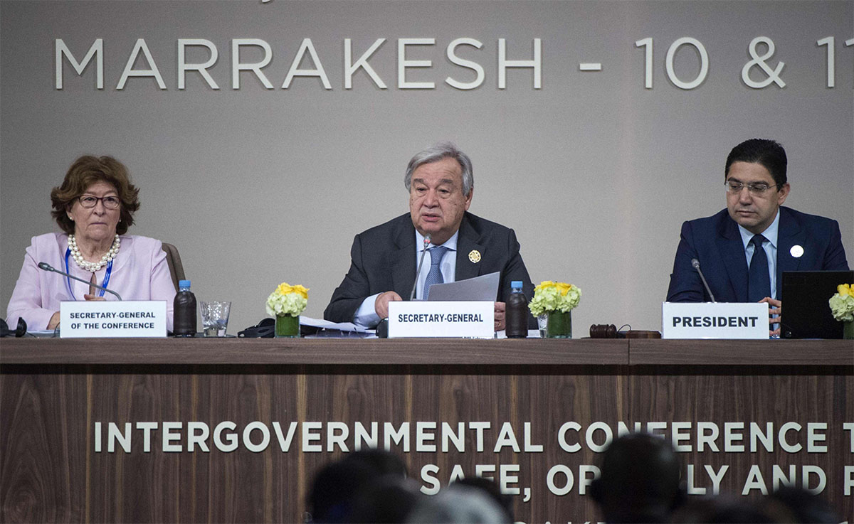 UN chief Antonio Guterres described the pact as a roadmap to prevent suffering and chaos