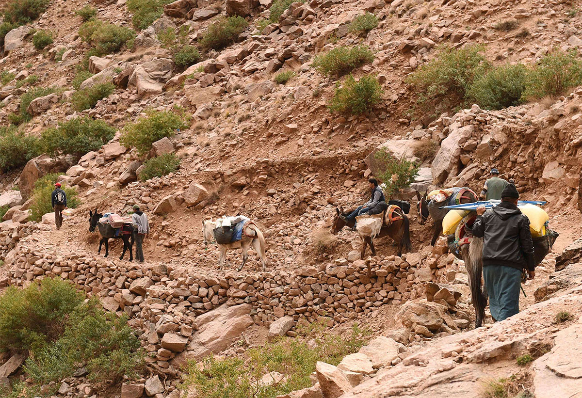 Imlil is as a starting point for trekking and climbing tours of Mount Toukbal