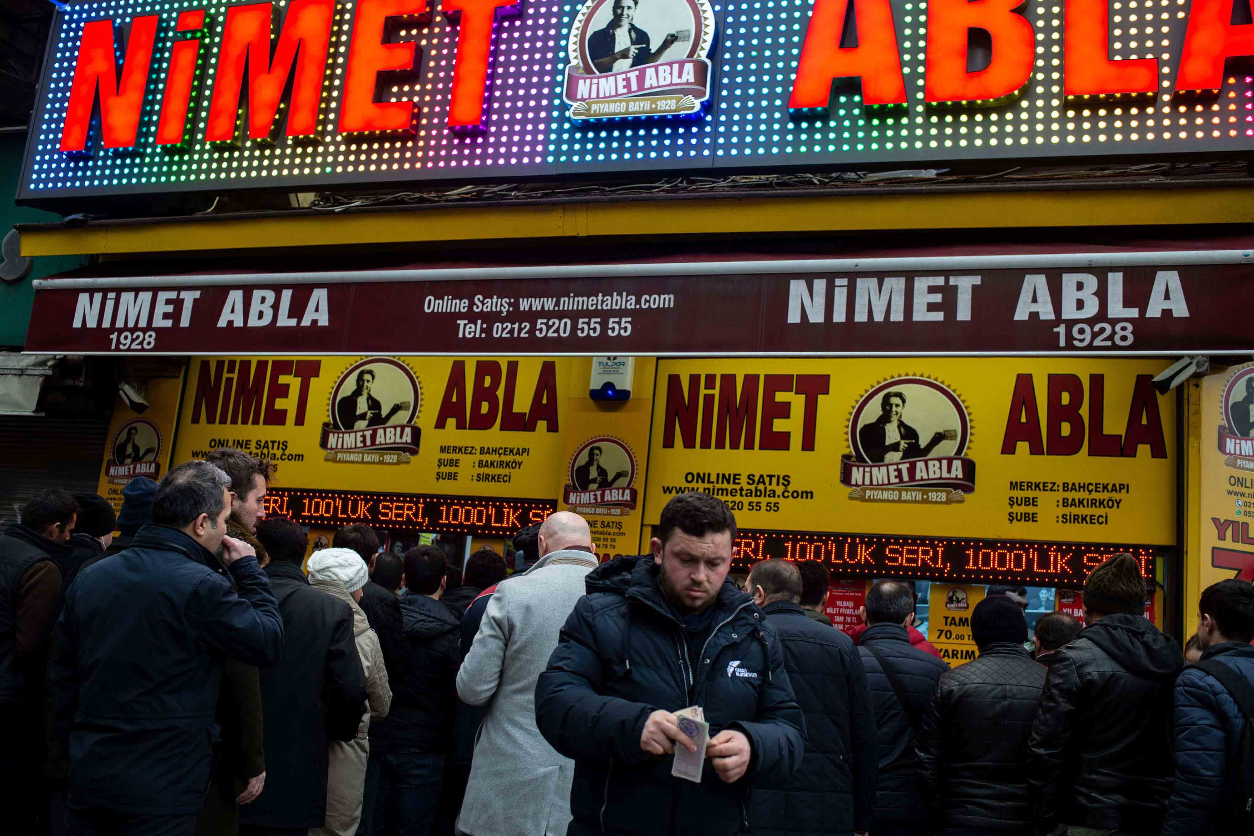 "I've been trying my luck with Nimet Abla for 50 years," the retired man says. "I have never won... for now!"