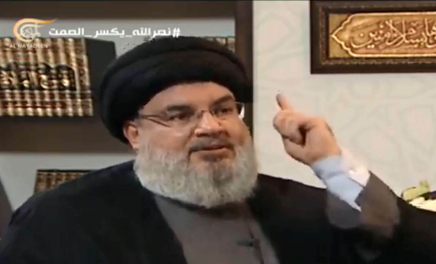 حسن نصرالله يتحدث إلى قناة الميادين
