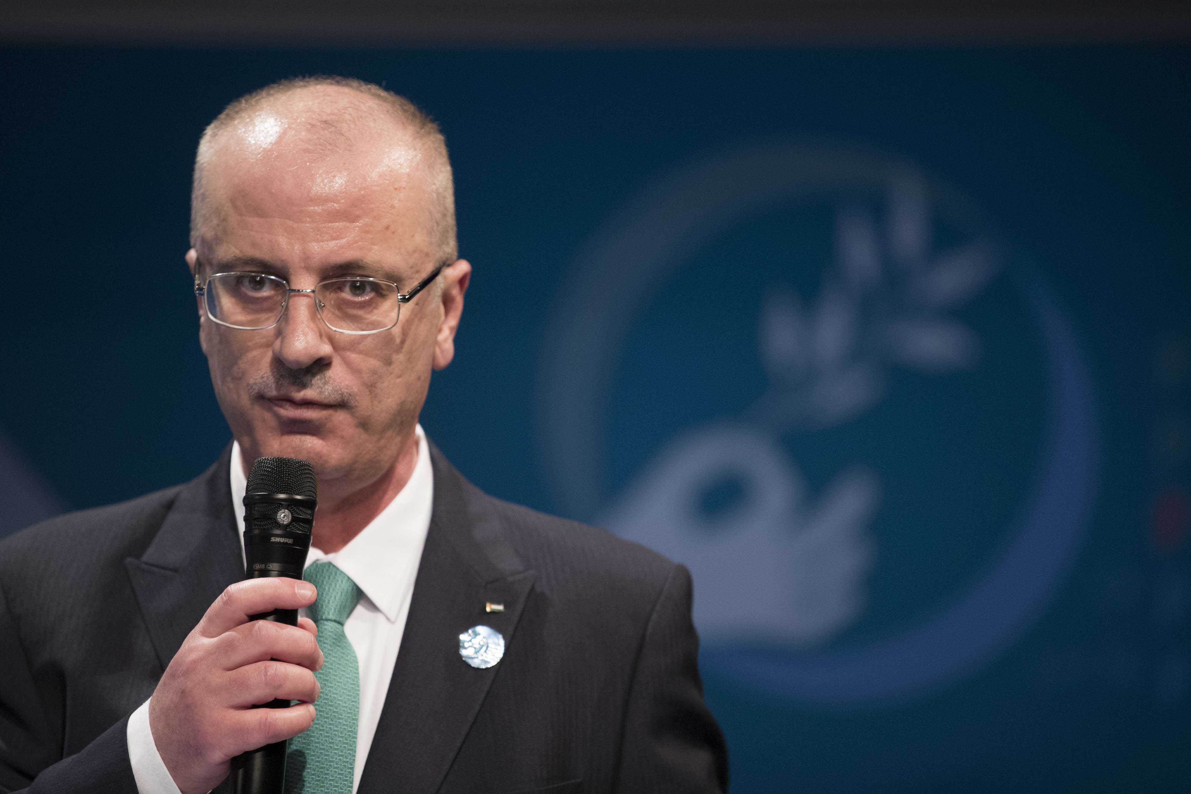 Palestinian Prime Minister Rami Hamdallah