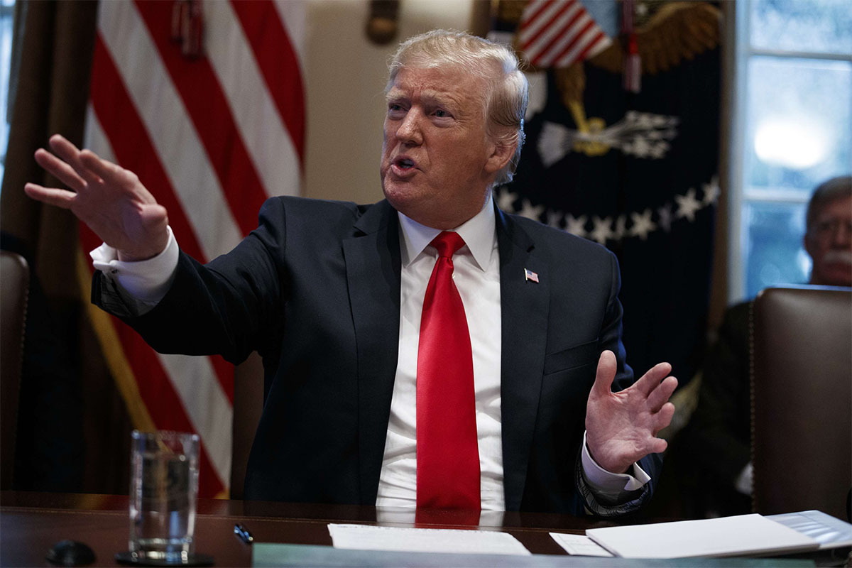 Trump did not provide a timetable for the planned military exit from Syria