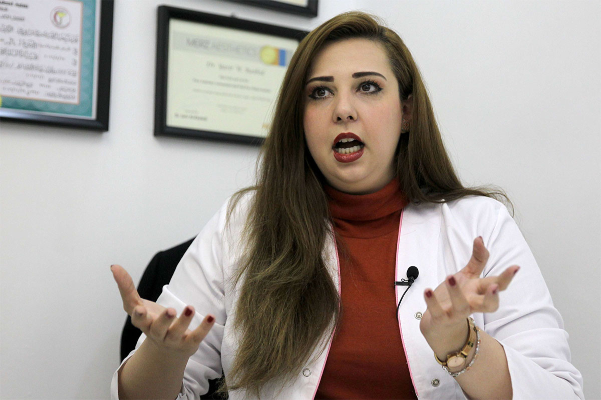 Shaymaa al-Kamali, a family physician in Baghdad