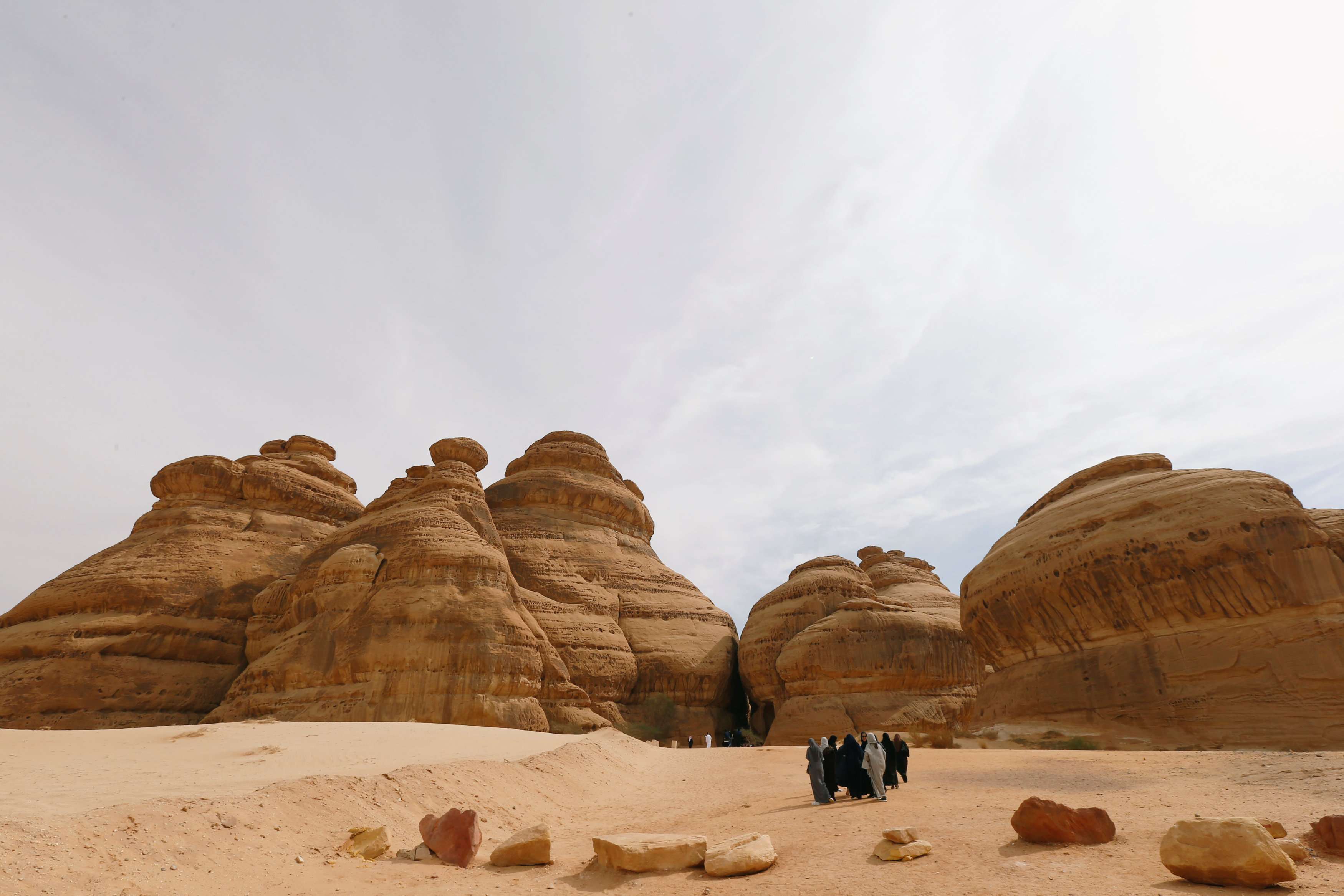 "The local community is peaceful, educated and hospitable," said resident Talal al-Faqir. 