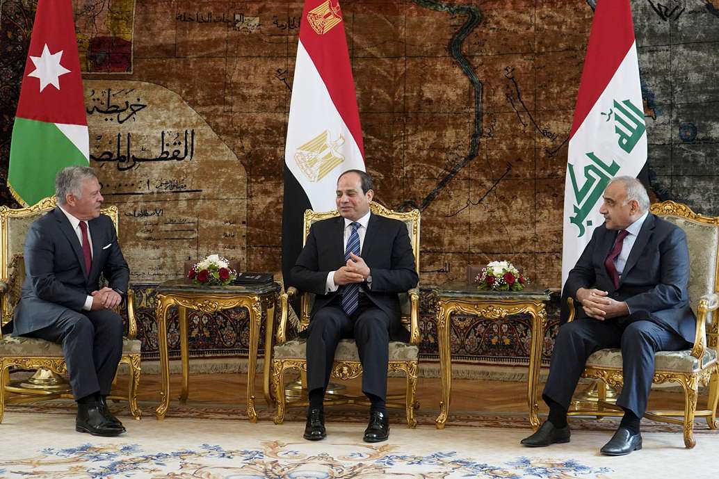 القمة الثلاثية في القاهرة