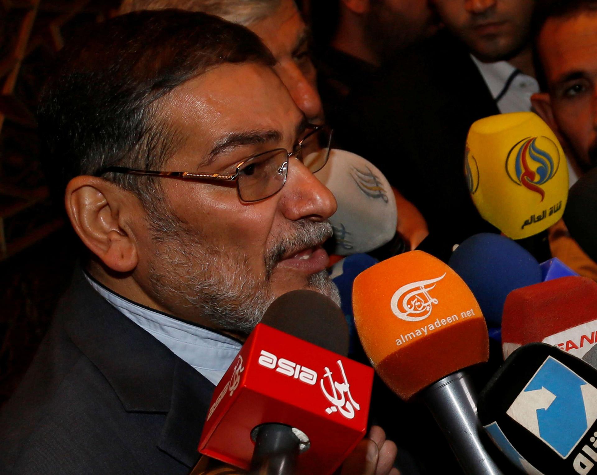 أمين المجلس الأعلى للأمن القومي الإيراني علي شمخاني 