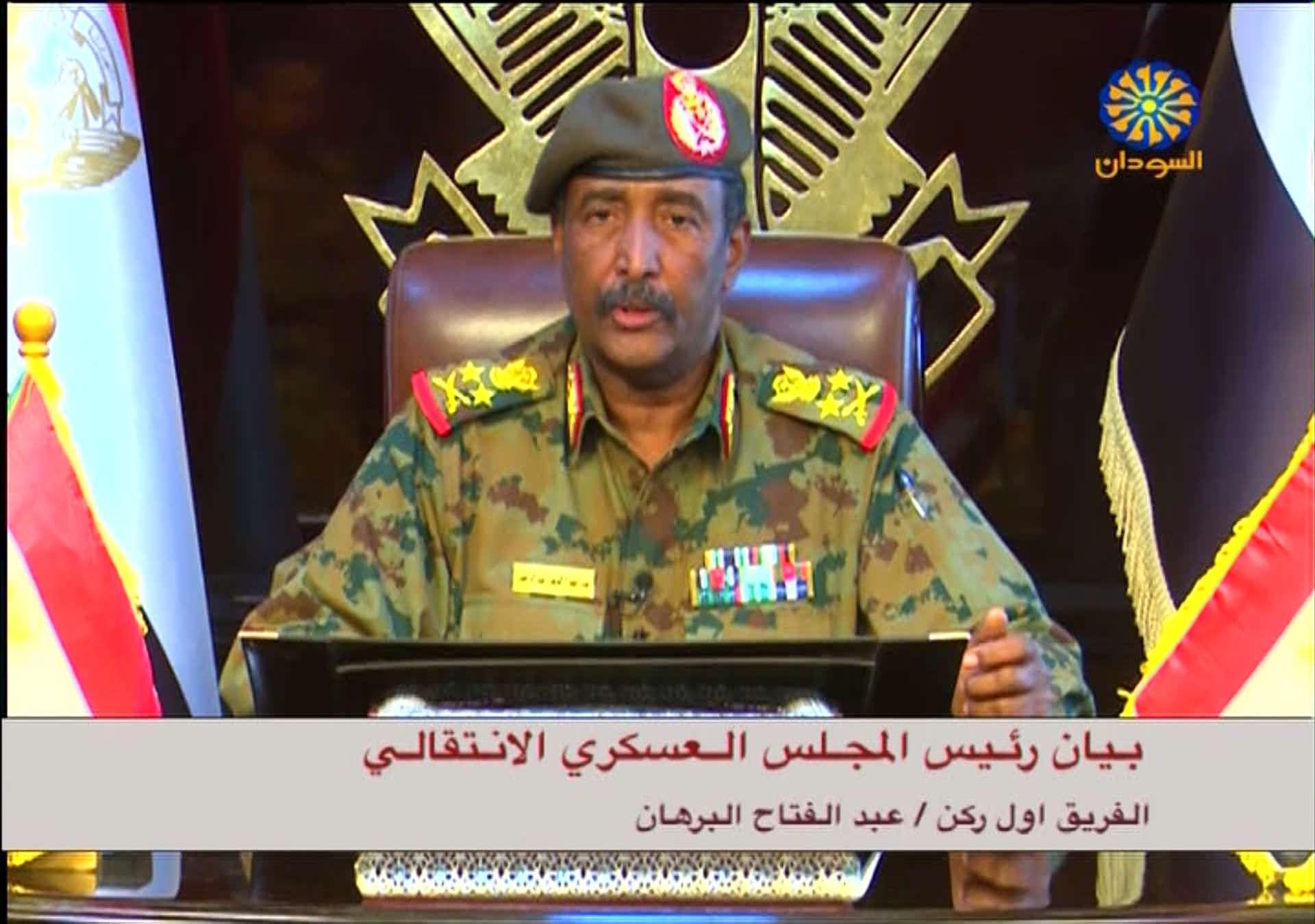 الفريق الركن عبدالفتاح البرهان رئيس المجلس العسكري الانتقالي