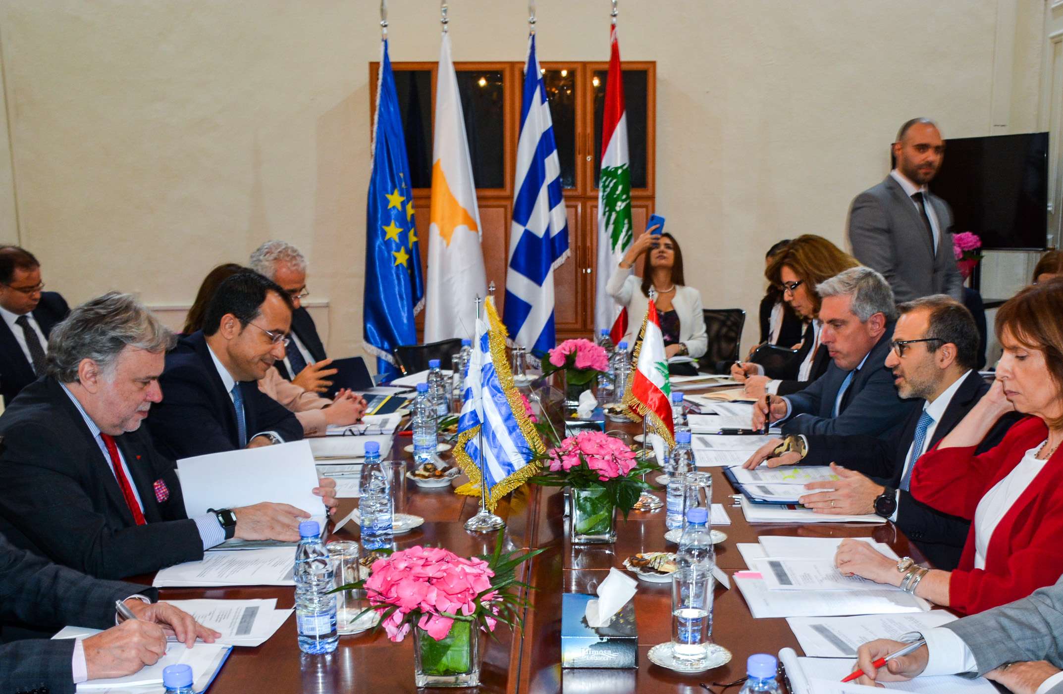 Lebanese Foreign Minister Gebran Bassil said "an oil and gas deal" was in the works.