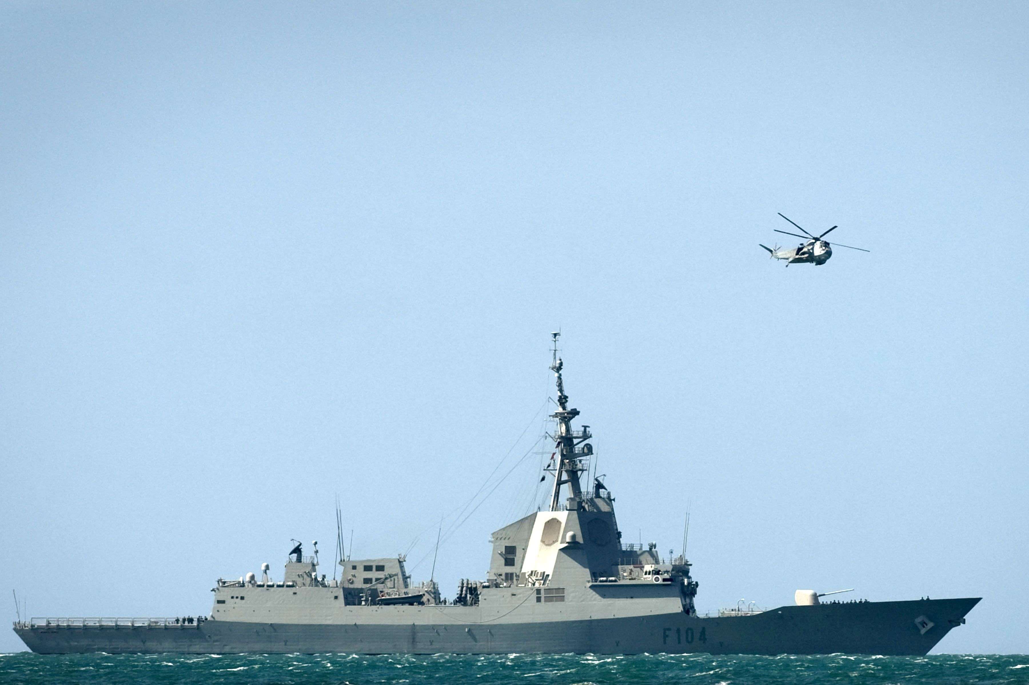 The Spanish frigate had joined the aircraft carrier's strike group for a military exercise