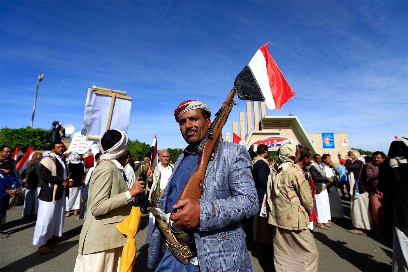 Huthi rebels control Sanaa and much of northern Yemen