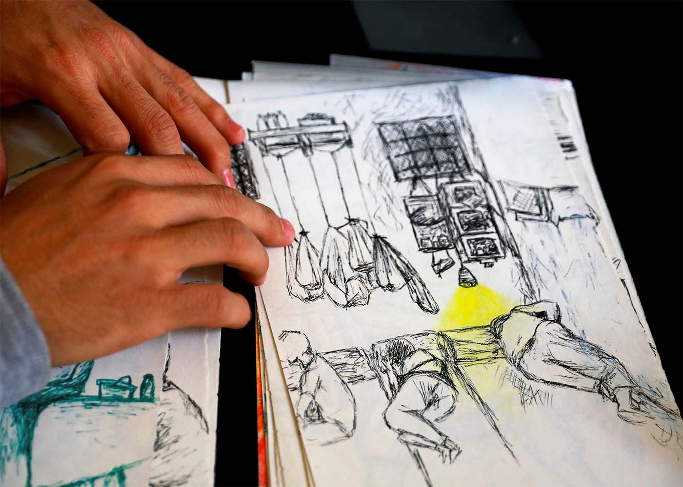 Drawing to avoid being drawn into criminal or radical circles in jail