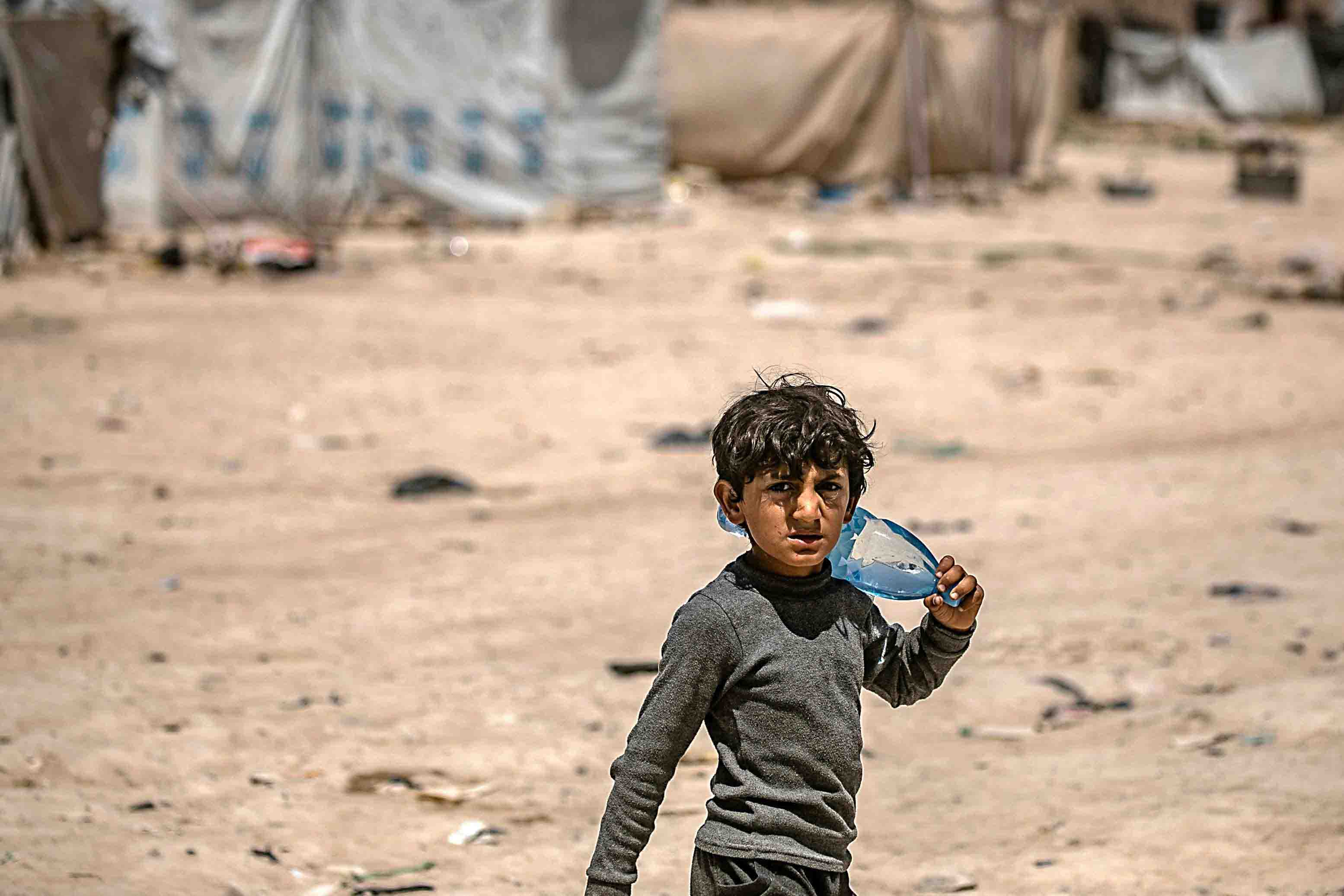Tens of thousands of people, jihadists as well as their families and civilians they detained, fled eastern Syria