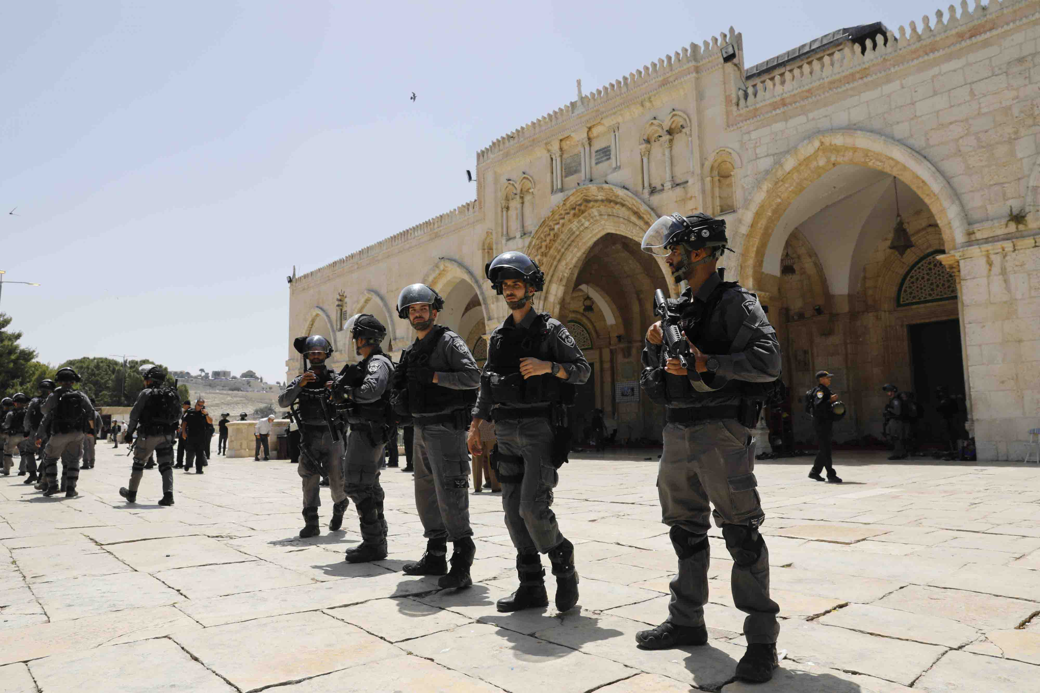 Jews are allowed to visit the site during set hours but not pray there to avoid provoking tensions.