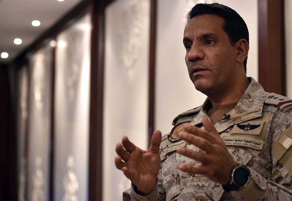Coalition spokesman Turki al-Maliki 