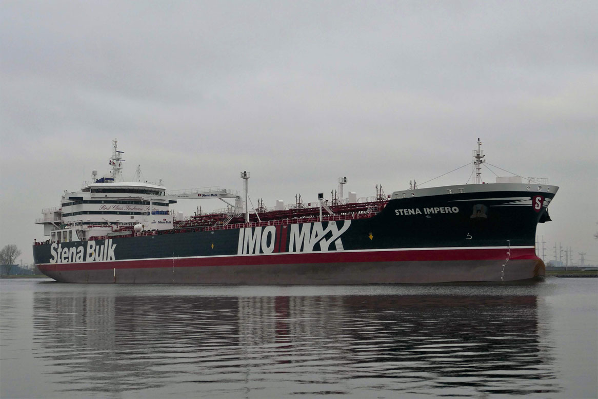 The Stena Impero, a British-flagged tanker