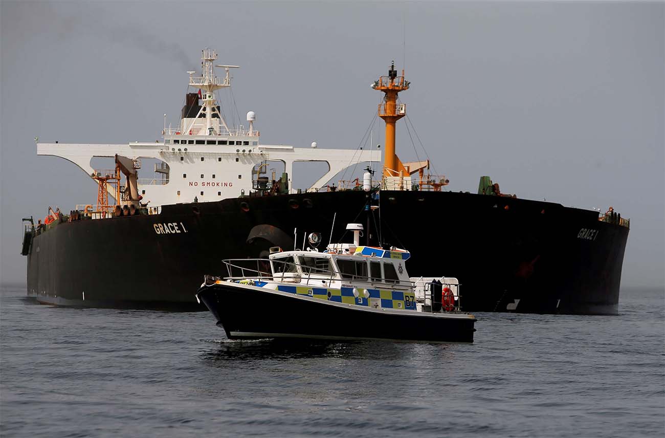 Britain seized Grace 1 on July 4 off Gibraltar coast on suspicion of violating EU sanctions by taking oil to Syria