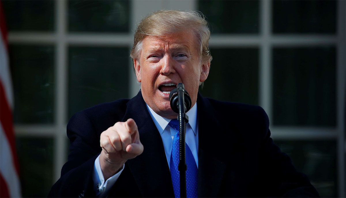 It was not immediately clear what Trump was referring to 