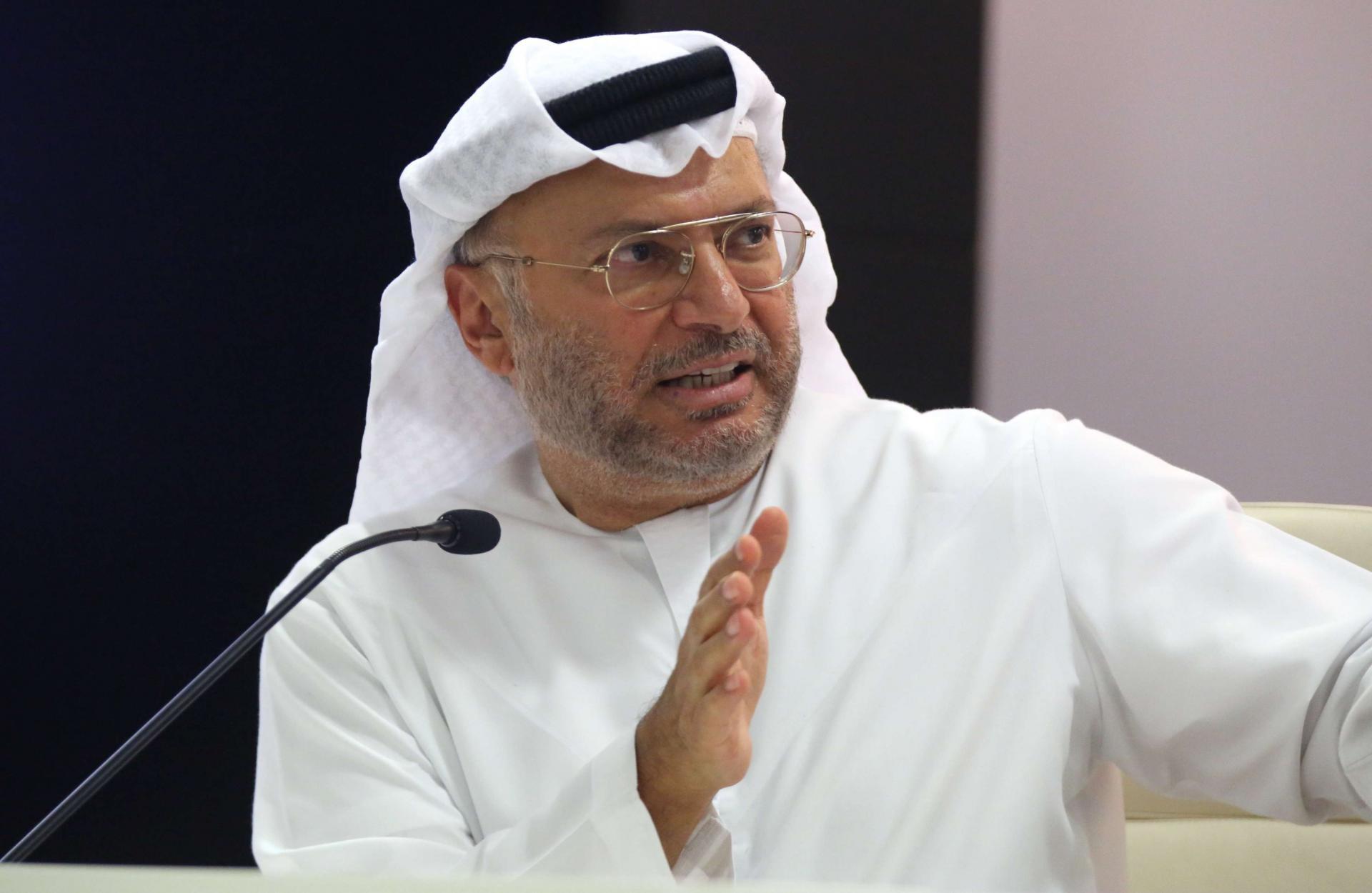 وزير الدولة للشؤون الخارجية الإماراتي انور قرقاش 