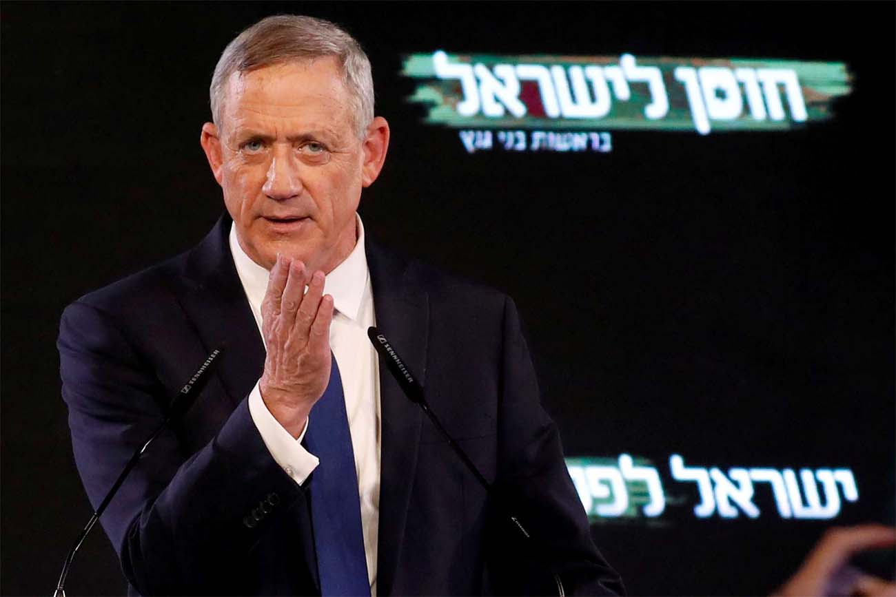 Benny Gantz, a former Israeli armed forces chief and head of Israel Resilience party
