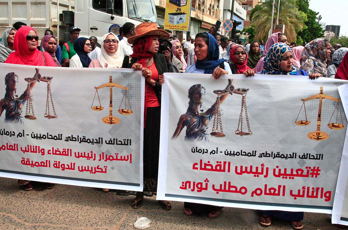 Sudanese protesters