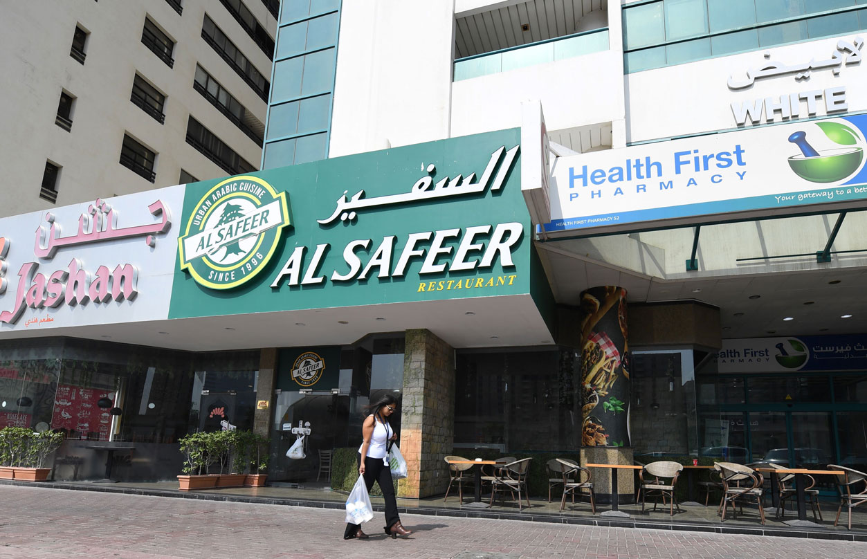 Restaurants in Sheikh Zayed road on October 2, 2019 in Dubai