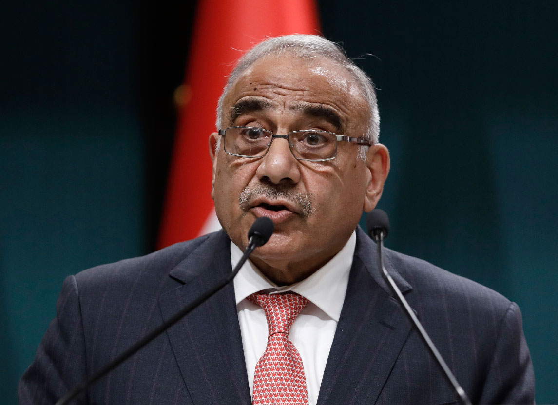 Iraqi Prime Minister Adel Abdul-Mahdi