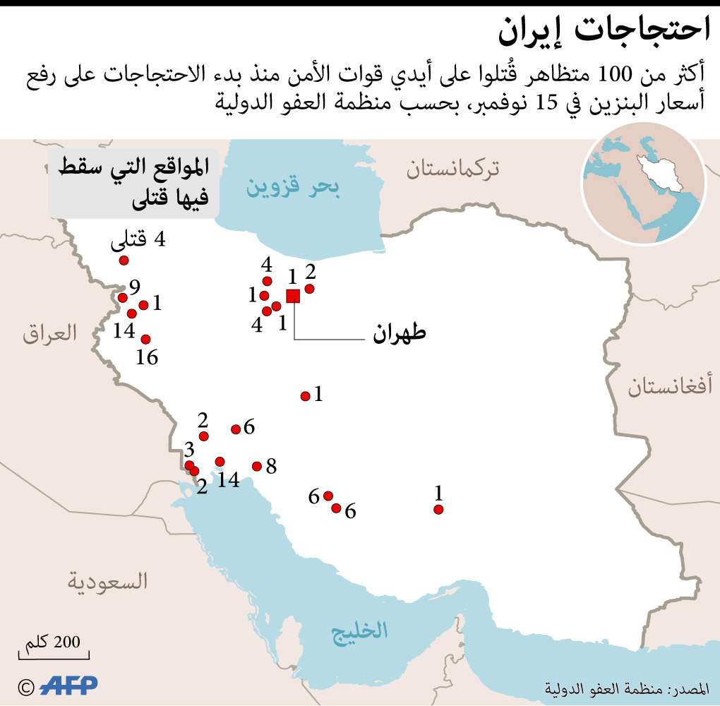 احتجاجات ايران