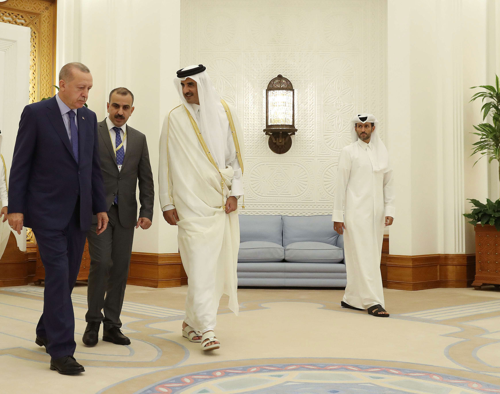 أمير قطر الشيخ تميم بن حمد آل ثاني والرئيس التركي رجب طيب أردوغان
