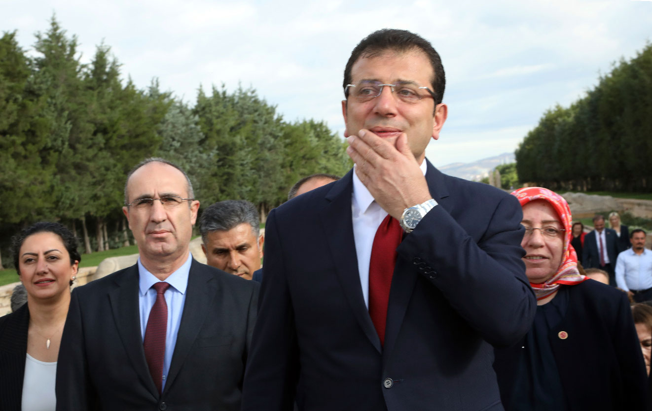 Mayor Ekrem Imamoglu, of the secular Republican People's Party