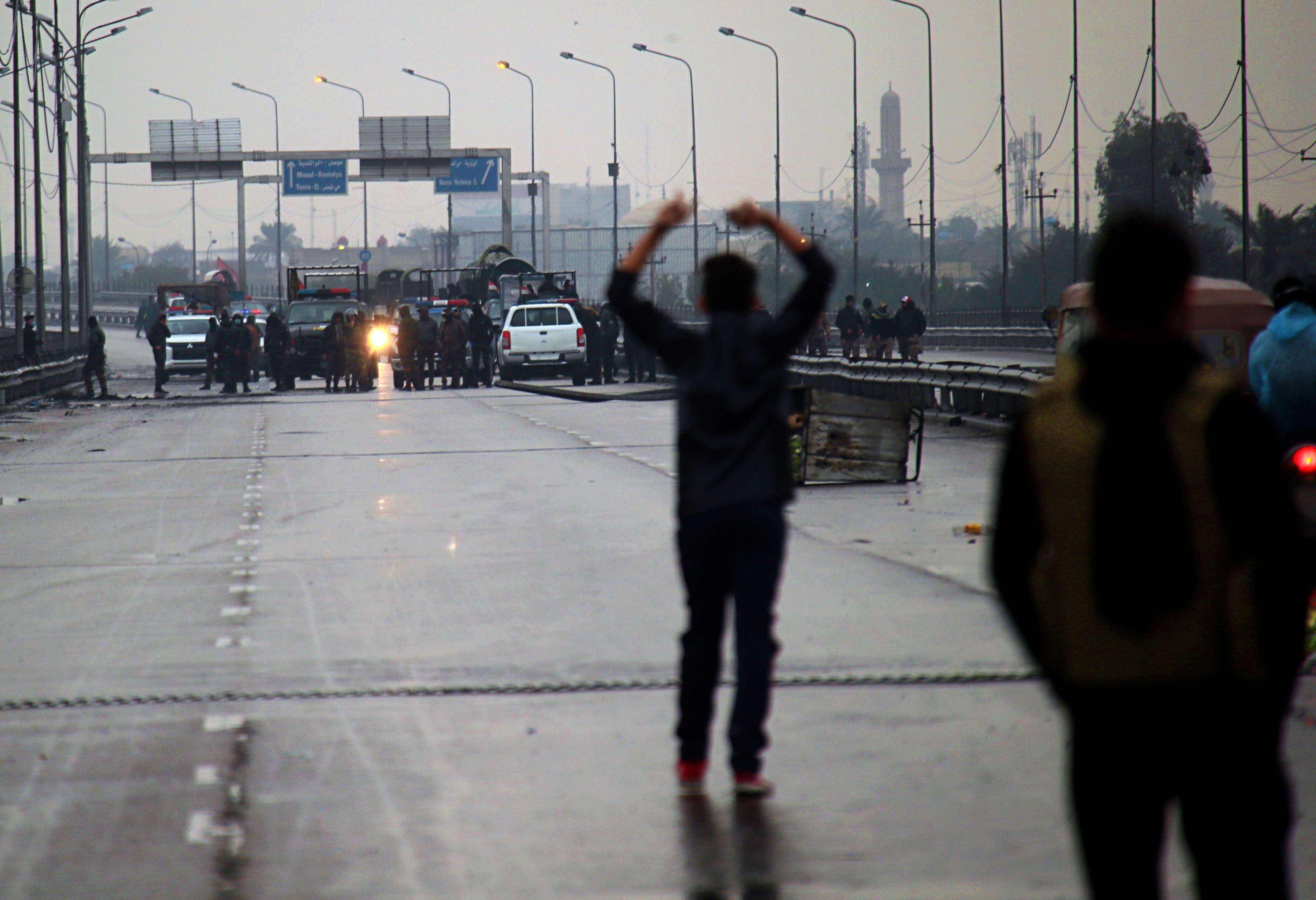 The young demonstrator was shot dead by unidentified assailants after he left the main protest camp in Basra