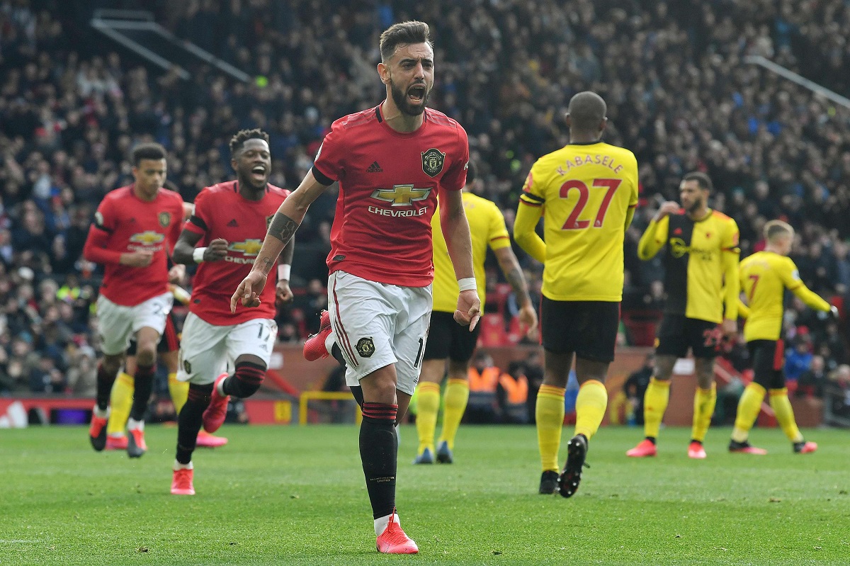 لاعب يونايتد البرتغالي برونو فرنانديش 