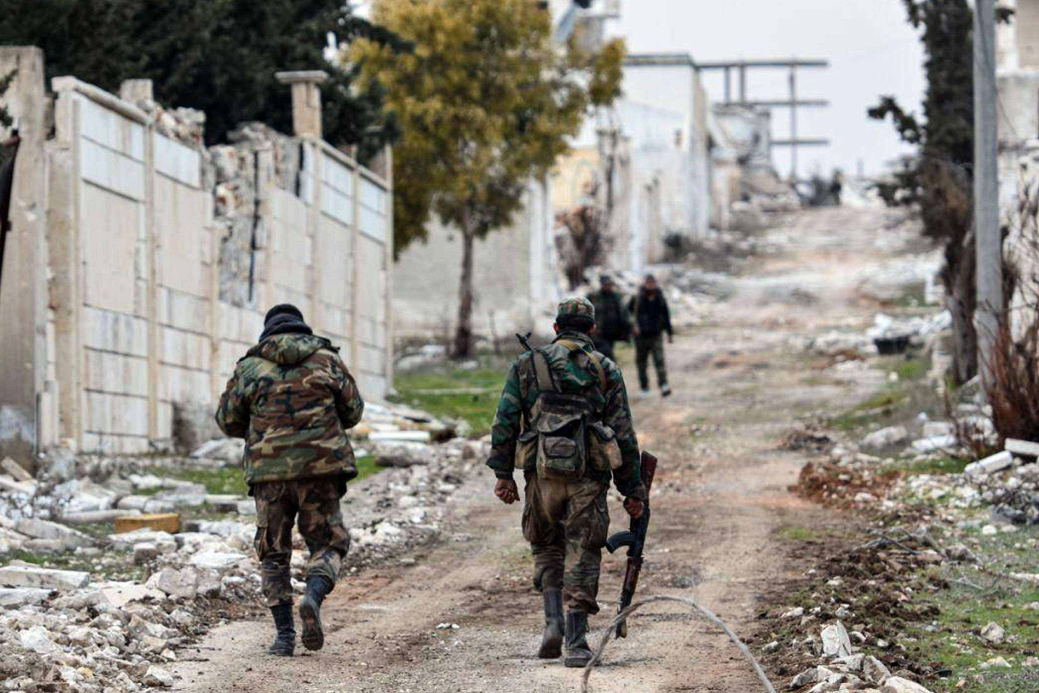Heightening tensions, a regime helicopter was downed by rocket fire in Idlib province on Tuesday