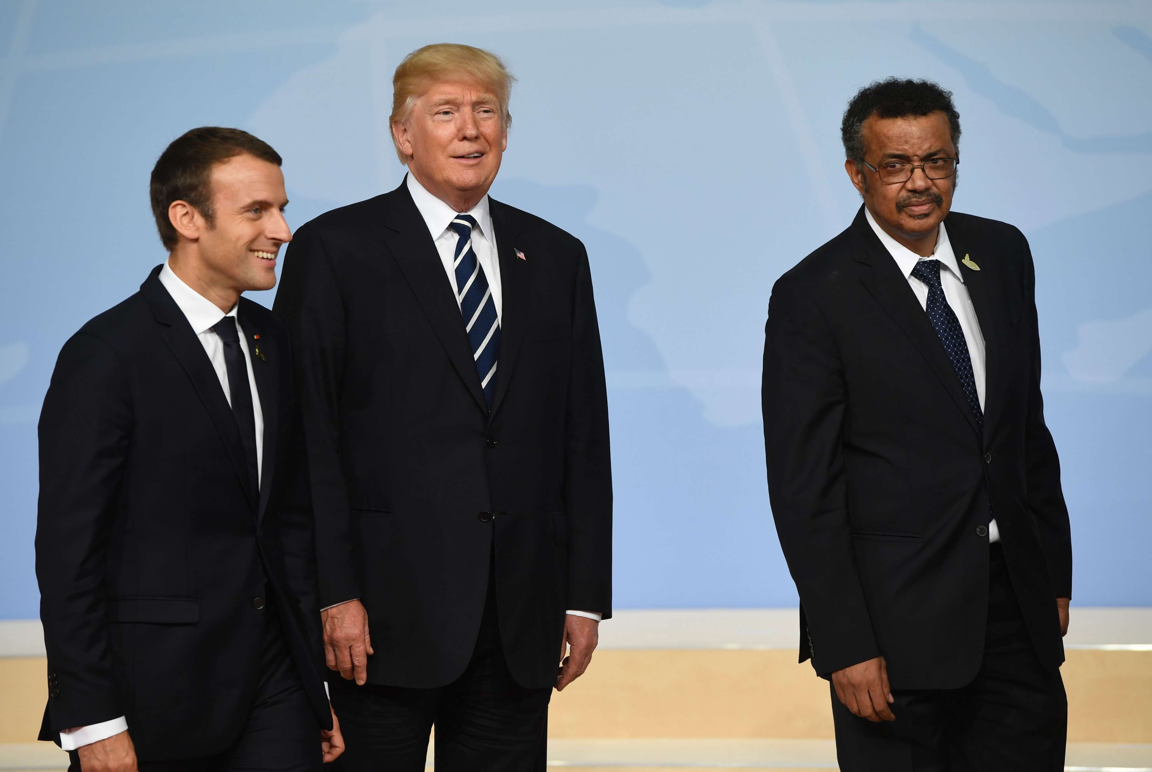 غيبريسوس ترامب وماكرون