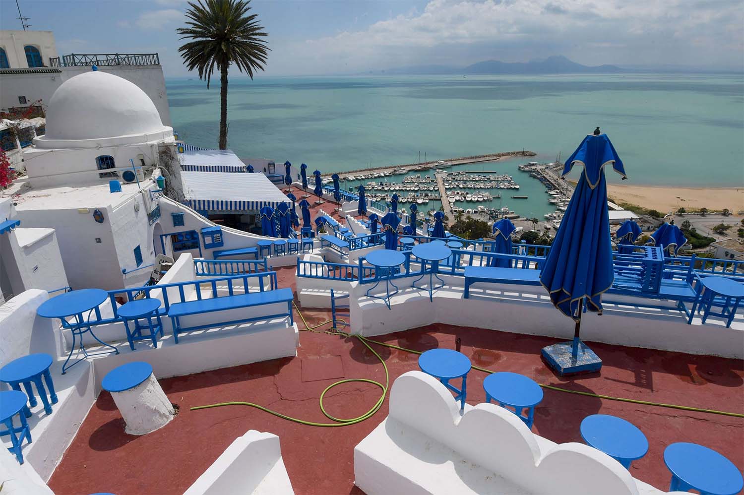 Village of Sidi Bou Said, some 20 kilometres northeast of Tunis