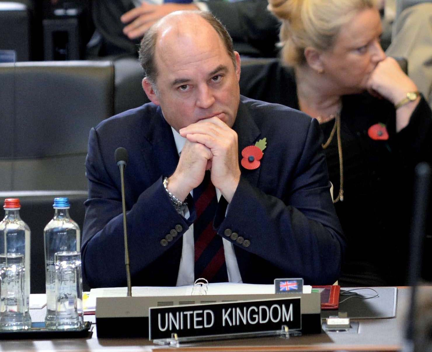 Britain's defence minister Ben Wallace 