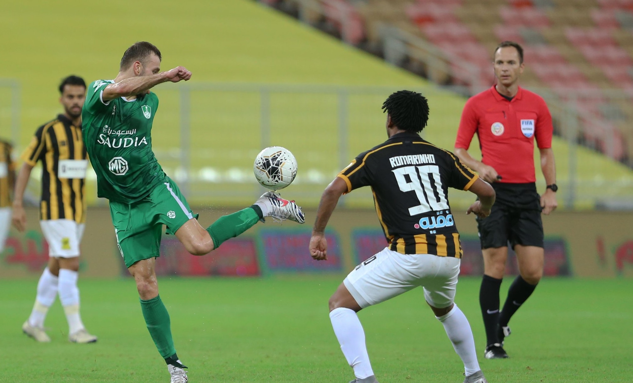 مباراة الاهلي والاتحاد (الصورة من حساب الاهلي على تويتر)