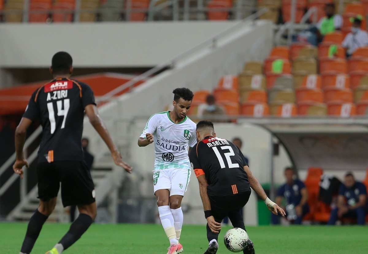 مباراة الاهلي والشباب (الصورة من حساب النادي الأهلي على تويتر)