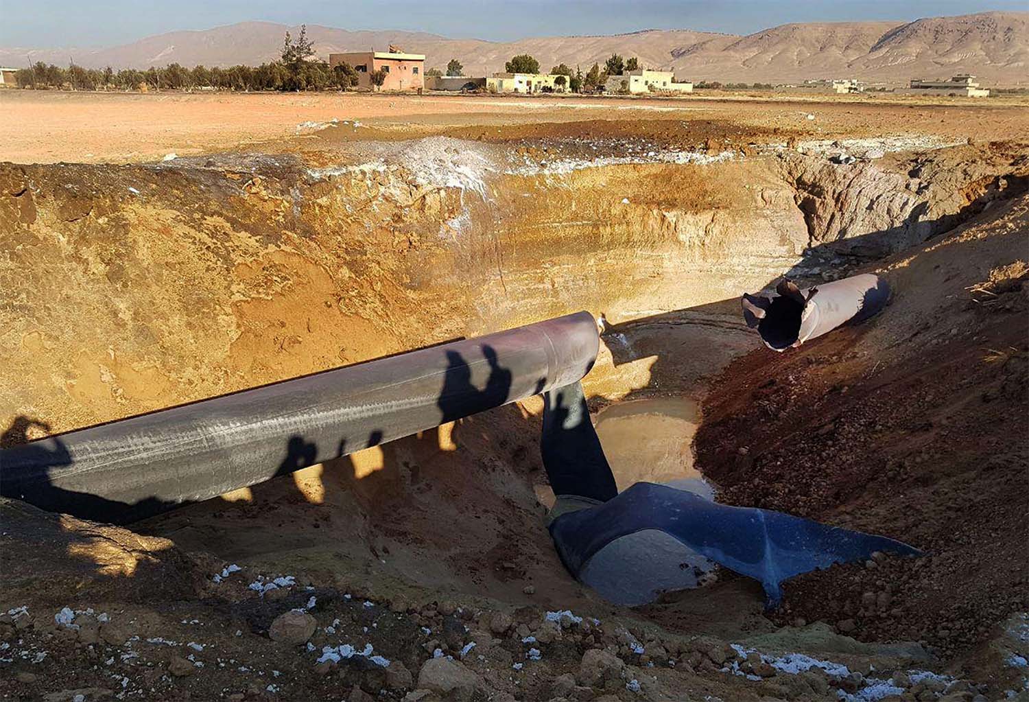 The Arab Gas Pipeline system extends from Egypt into Jordan and Syria.