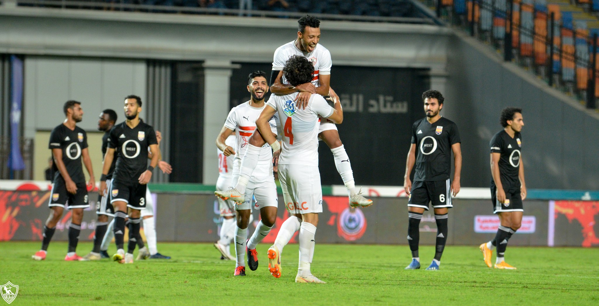 مباراة الزمالك والجونة (الصورة من حساب الزمالك على تويتر)
